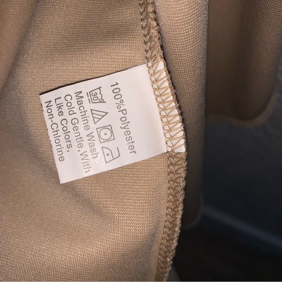 Beige/Tan Waterfall Collar Cardigan - Picture 4 of 4